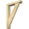 Ekena Millwork Traditional Block Rough Sawn Bracket w/ Offset Brace, Douglas Fir, 4"W x 18"D x 26"H BKT0402X18X26TRA05RDF - alternate 1